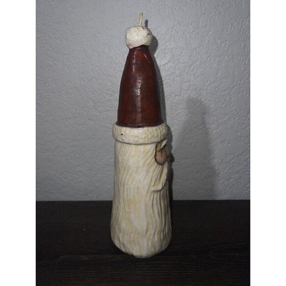 Vintage Santa Clause Candle Cone Shape Unique Rare Holiday Decor Christmas - Picture 5 of 7